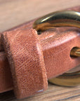 3/4 In. Hilltop Hermann Oak Leather Buckle Ends Cheeks Horse Browband Headstall