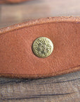 Hilason Hermann Oak Leather Chicago Screw One Ear Horse Headstall