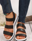 Marley Pu Leather Platform Sandals