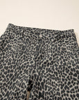 Leopard High Waist Wide Leg Jeans