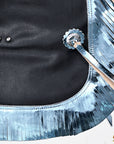 Hilason Western Leather Kids Junior Youth Pro Rodeo Bull Riding Chaps