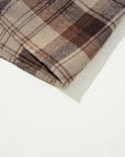 Plaid Patchwork High Waist Sweatshirt Mini Dress