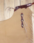 HILASON Handcrafted Working Genuine Leather Chinks Tan | Handmade Chaps Western Riding for Adults Hand Tooled Adult