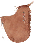 Hilason Western Bull Riding Chinks Chaps Handcrafted Working Genuine Leather Brown