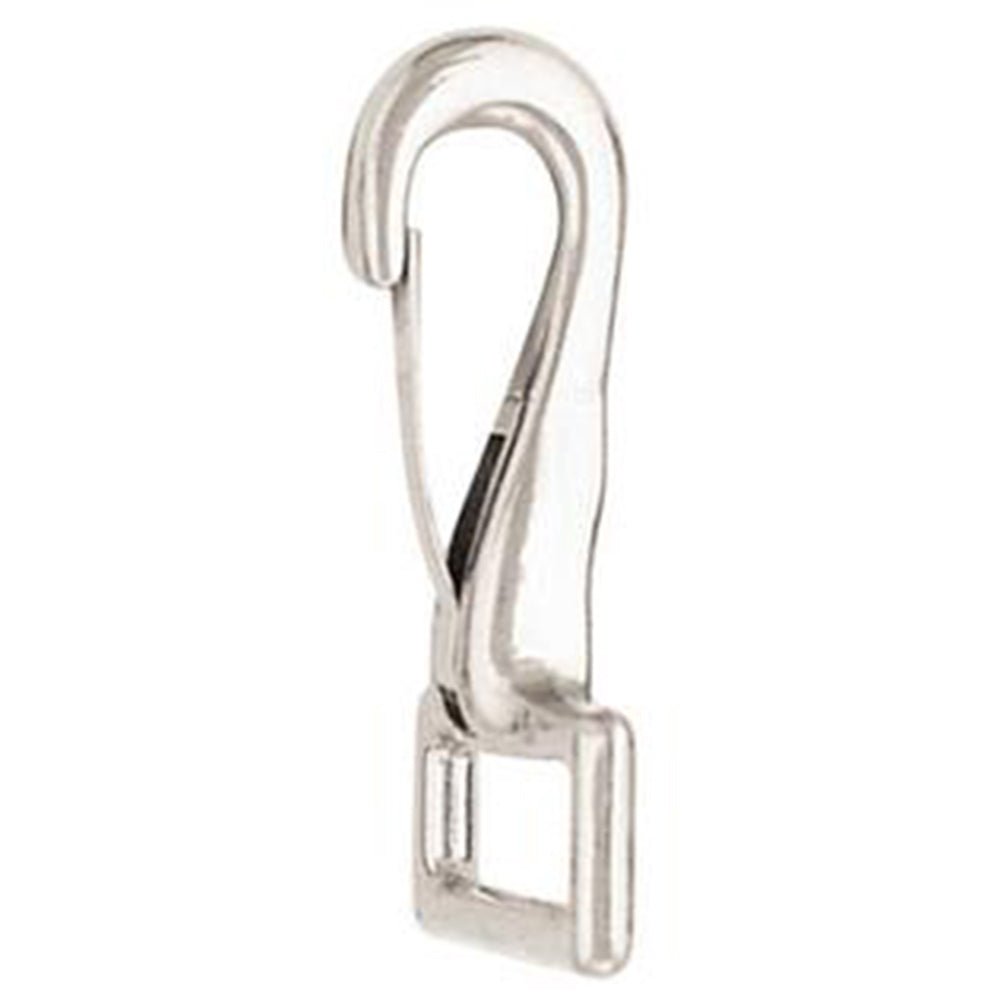 5/8 X 1-1/2 In Die Cast Horse Loopeye Spring Snap Nickel Plated