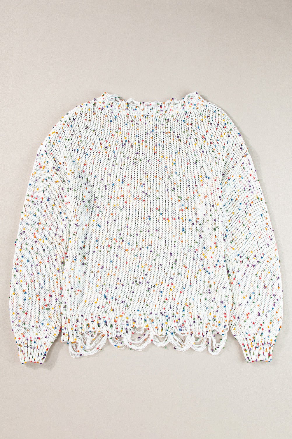 Isabel Confetti Distressed Knit Sweater
