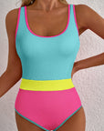 Hanna Patchwork One Piece Swimsuit