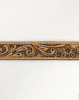 HILASON Western Genuine Leather Belt for Men Women Cowboy Cowgirl Handmade Unisex Full Grain Heavy Duty Floral Tooled Belt