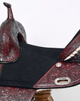 Hilason Western Horse Treeless Trail Barrel Saddle American Leather
