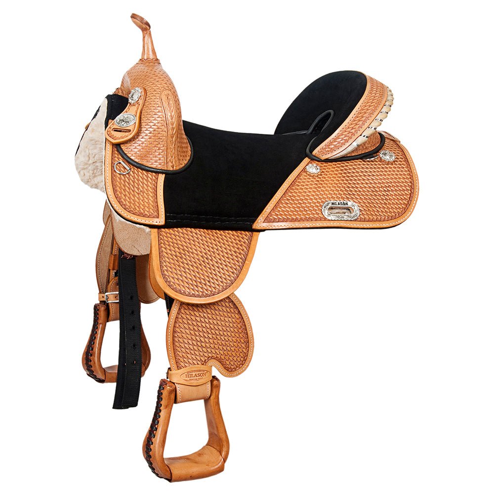 Hilason Western Horse Treeless Trail Barrel Saddle American Leather