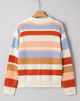 Oragita Colorblock Drop Shoulder Sweater