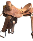Hilason Classic Series Hand-Made Rodeo Bronc American Leather Saddle