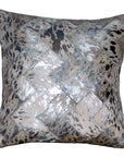 Hilason Cowhide Leather Hair-On Patchwork Cushion Pillow Cover