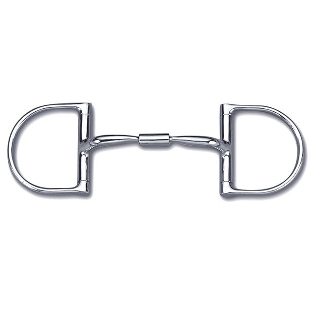 5 1/2 In Myler Dee Hooks H. Snaffle Bit Wide Barrel Stainless Steel –