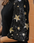 Lara Splicing Half Sleeve Top