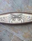 Hilason Western Horse Breast Collar Headstall American Leather Angel Wings