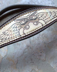 Hilason Western Horse Breast Collar Headstall American Leather Angel Wings