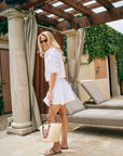 MASON'S DAUGHTER | Harper Mini Skirt, White Poplin