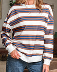 Marlowe Stripe Drop Shoulder Pullover