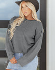 Tessa Patchwork Drop Shoulder Sweater