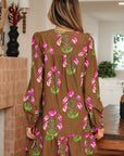 Kelly Hem Puff Sleeve Dress