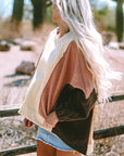 Isabelle Patchwork High Low Hoodie
