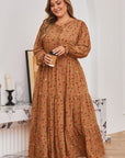 Charleigh Sleeve Tiered Maxi PLUS Dress