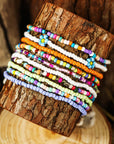 Ashlyn Layered Beaded anklet Set