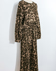 Leopard Patchwork Pullover and Drawstring Pant Set
