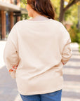 Harmony Plus Size Flower Patched Top