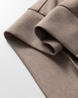 Solid Quarter-Zip Top and Drawstring Pants Set