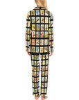 Baha Ranch Cowboy Collage Women's Western Pajama Set