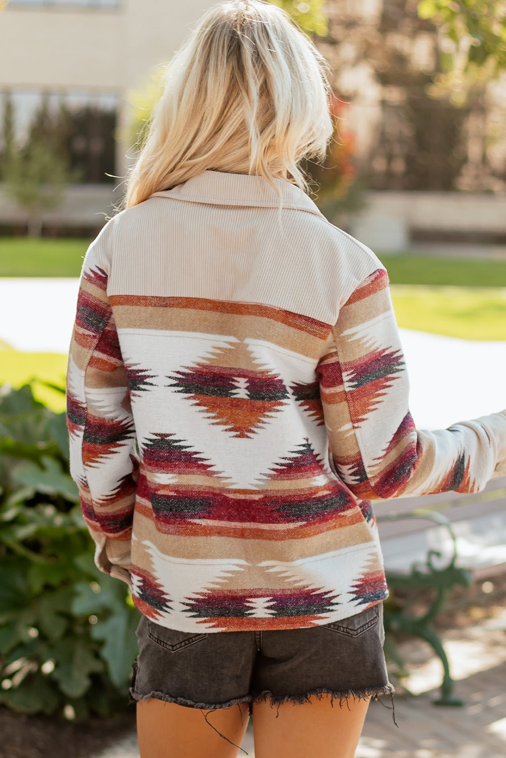 Emily Flap Raw Hem Shacket