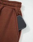 Amaris Elastic Waist Solid Pants