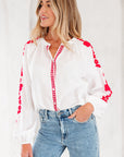 Karibella Sleeve Casual Shirt Long Sleeve Top