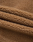 Contrast Trim Sherpa Tie-Front Vest