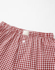 Gingham High Waist Shorts