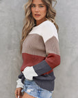 Lainey Knitted O-neck Pullover Sweater