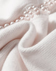 Pearl Embellished Open-Front Cardigan