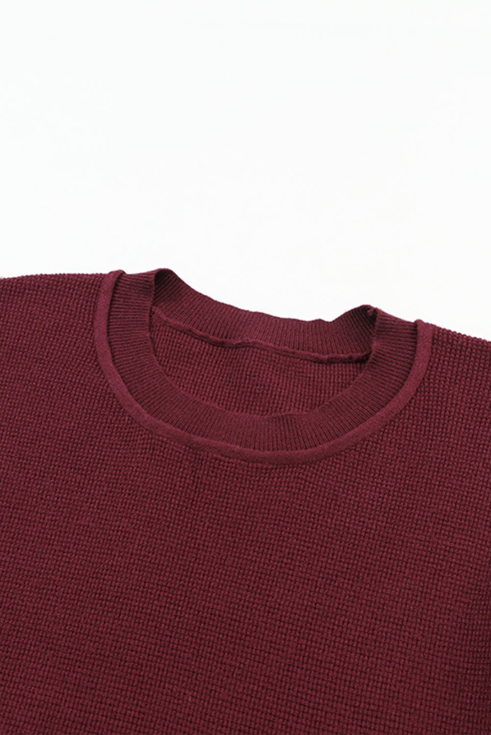 Aria Sleeve Plain Knit Sweater