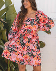 Nicole Puff Sleeve Mini Dress