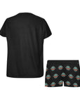 Native Buffalo Women's Western Top and Short Pajama Set
