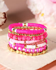 Dallas Beaded Elastic Bracelet Set