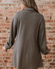 Viviana Taupe Waffle Knit Shirt