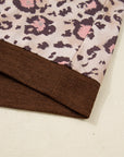Scarlett Print Knit Patchwork Hoodie