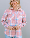 Plaid Flannel Flap Pocket Shacket