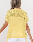 Celine Tied Short Sleeve Sweater