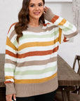 Wrenleigh Colorblock Drop Shoulder PLUS Sweater