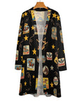 Baha Ranch Vintage Cowgirl Collage Western Lightweight Cardigan