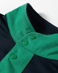 Colorblock Patchwork Pullover and Shorts Set